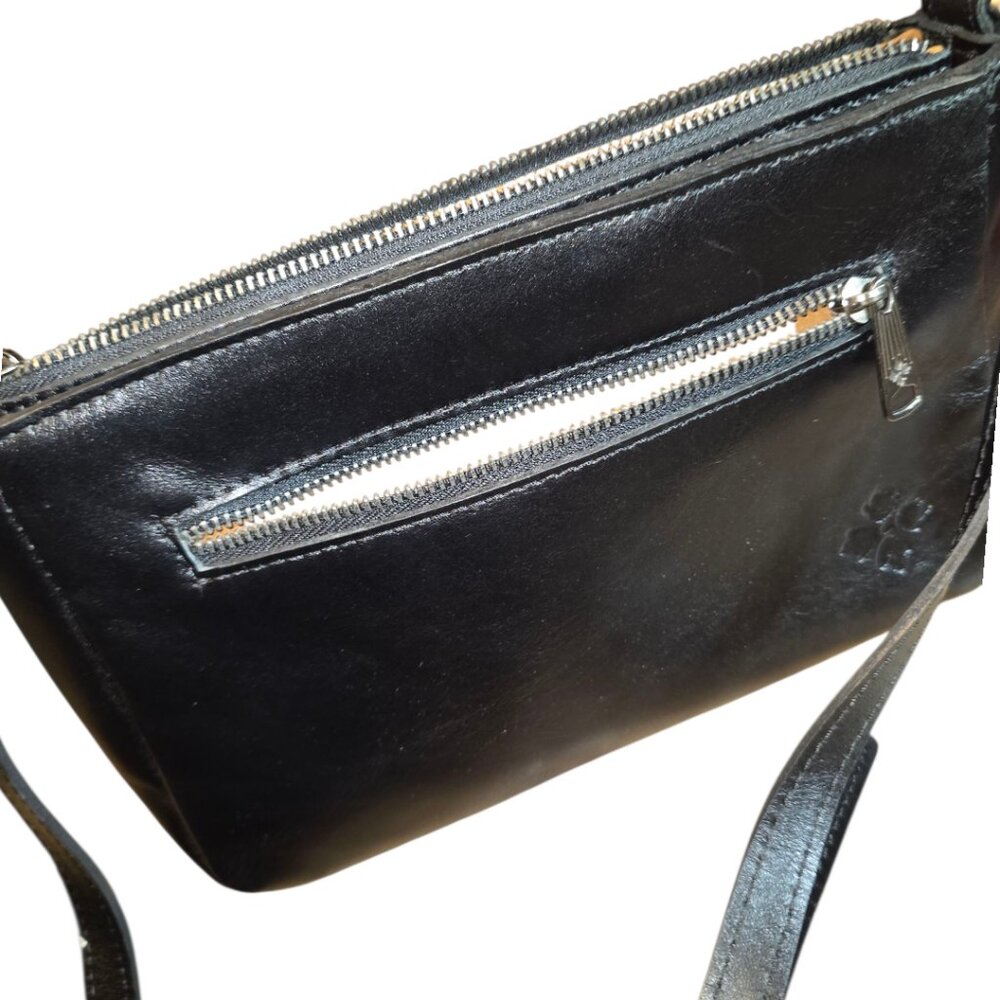NWOT  -  Patricia Nash Montana Leather Maisie Small Black Leather Crossbody - Picture 6 of 13